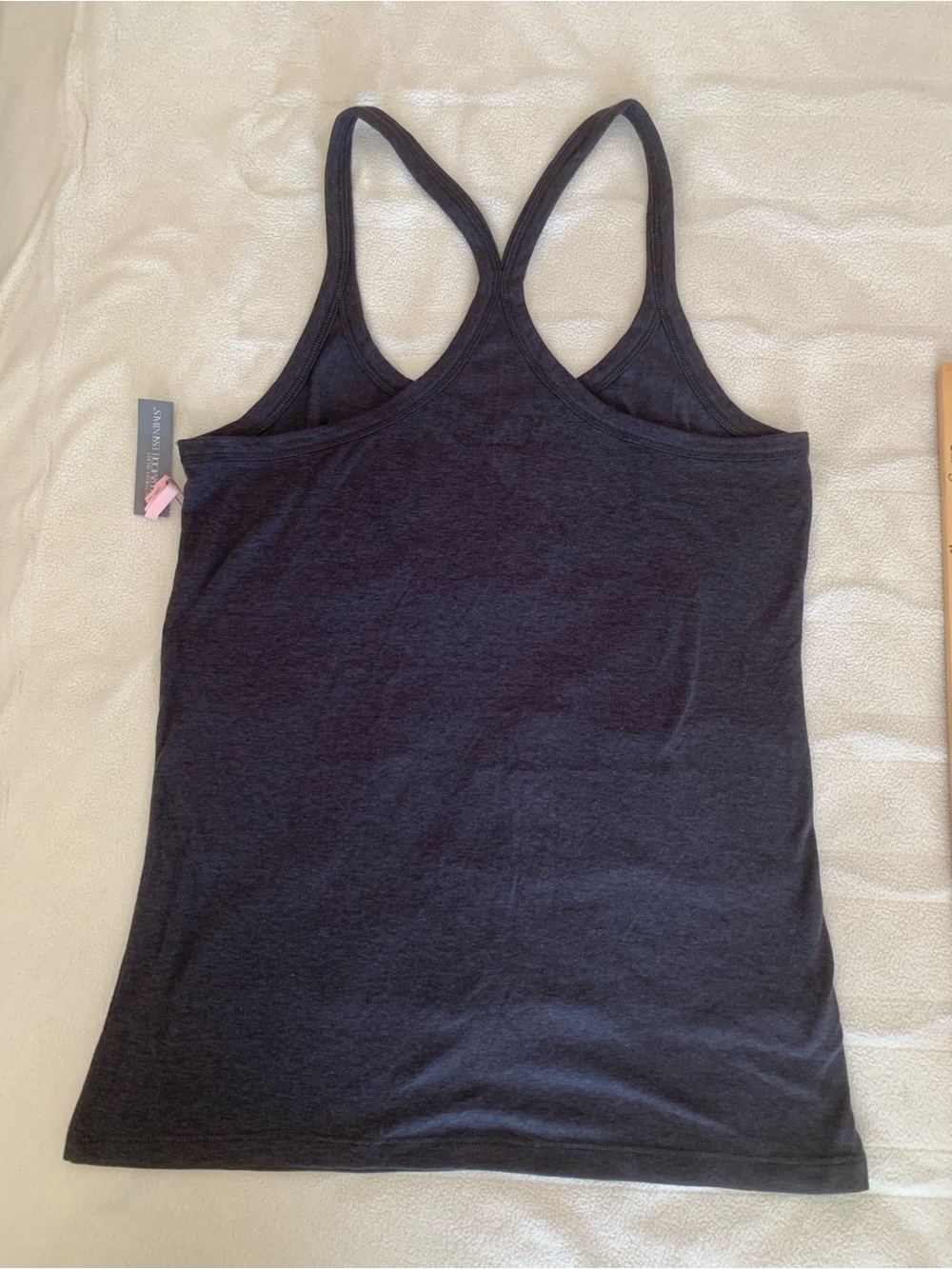 Victoria's Secret Supermodel Essentials Rhinestone Tank Top Charcoal NWT - Picture 3 of 8